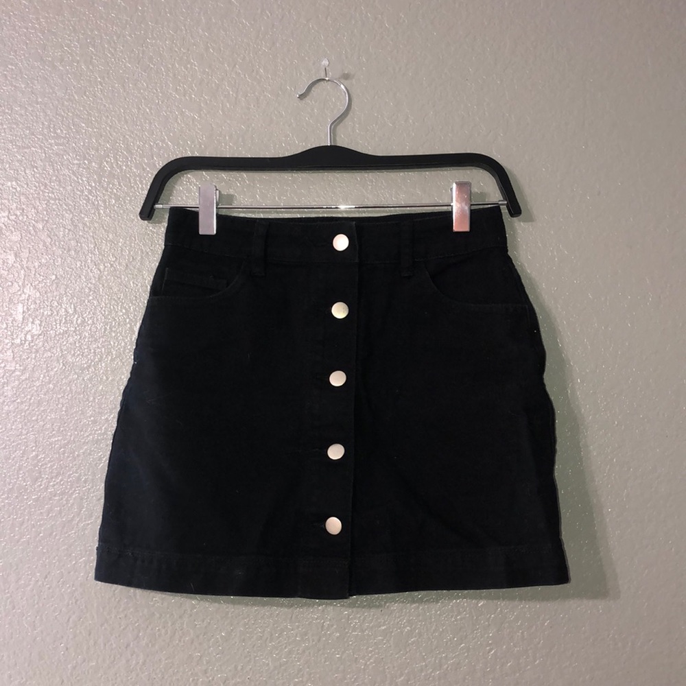 Black mini dress
